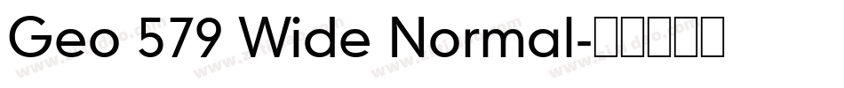 Geo 579 Wide Normal字体转换